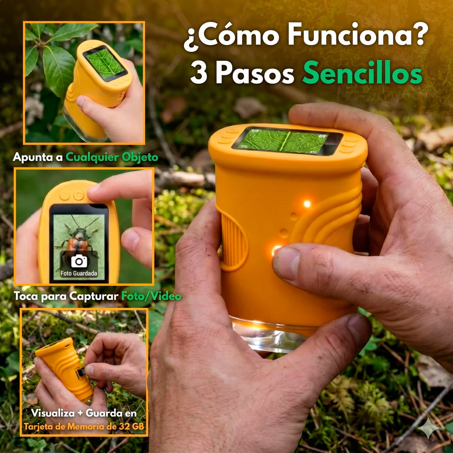 Microscopio de mano para niños | POKETZUM